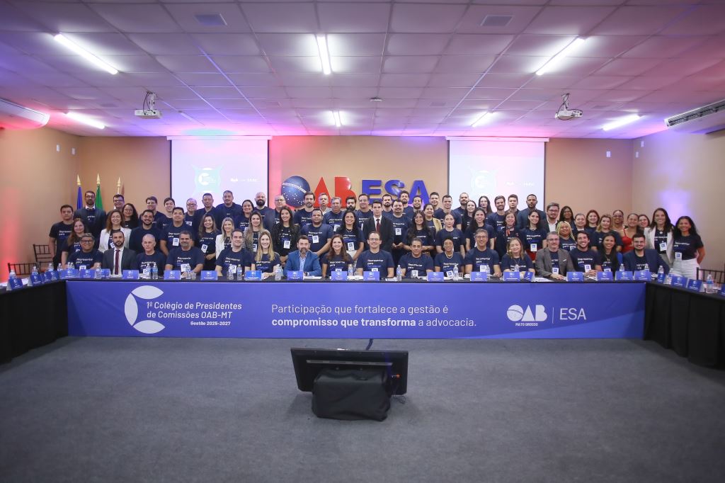 Em evento inédito, 1º Colégio de Presidentes de Comissões da OAB-MT alinha atuação estratégica conjunta | Notícia
