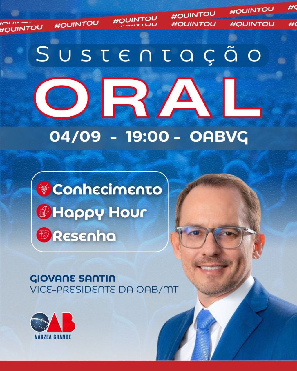 5ª Subseção promove palestra sobre Sustentação Oral com o vice-presidente da Seccional, Giovane Santin | Notícia