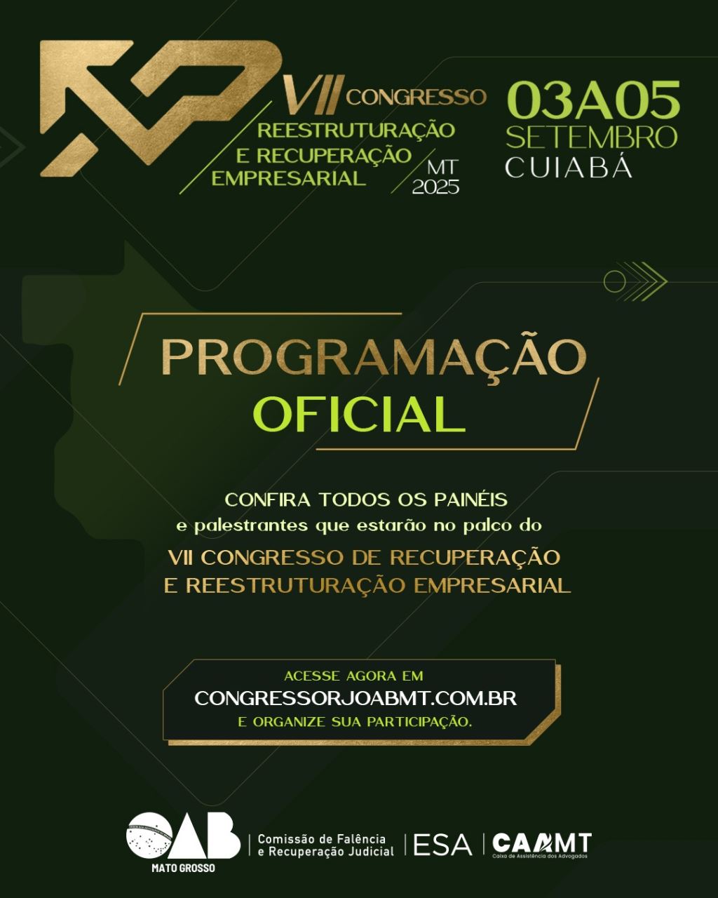 Recuperação empresarial e agronegócio: debate nacional chega à 7ª edição em Cuiabá | Notícia