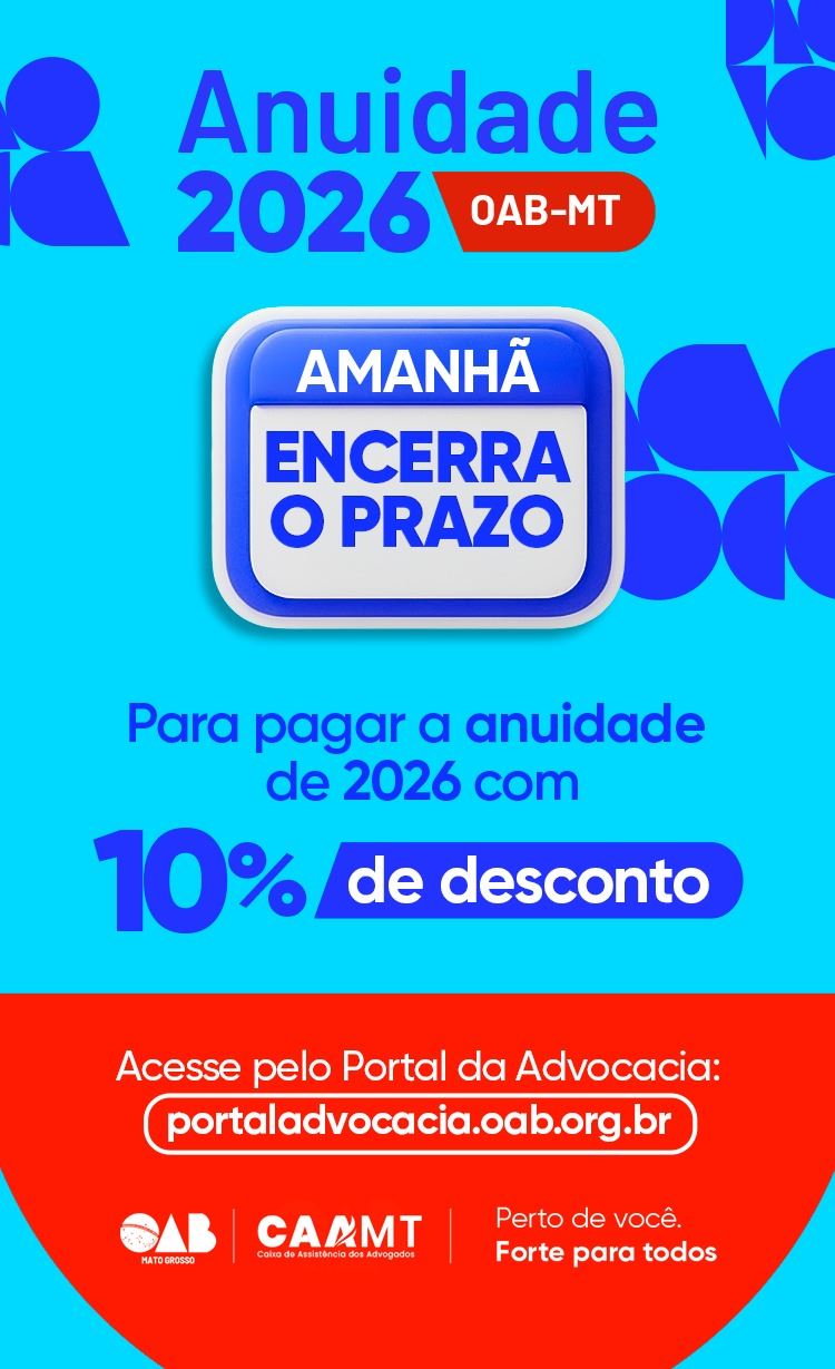 Prazo para pagamento da anuidade 2026 com 10% de desconto termina na terça (31) | Notícia